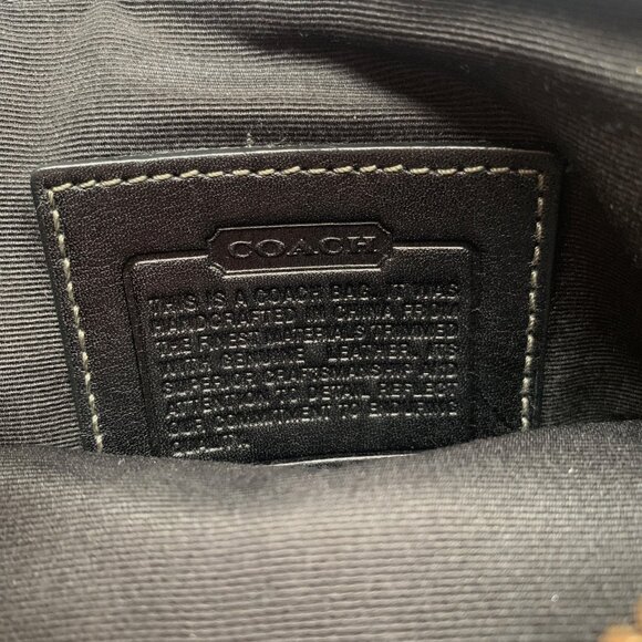 Coach Signature Jacquard Crossbody Bag – Black / Charcoal - Picture 6 of 6